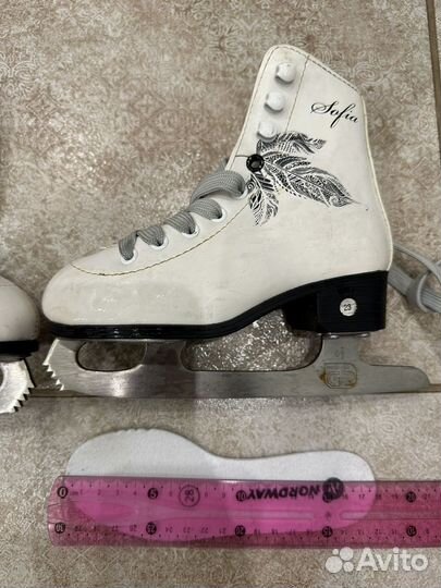 Коньки на девочку, 28 размер