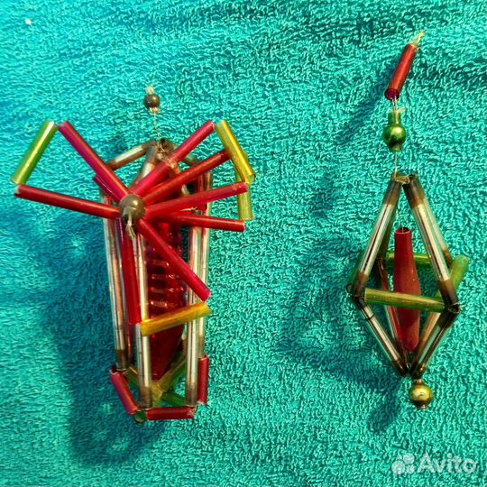 Игрушки елочные СССР (11 шт)