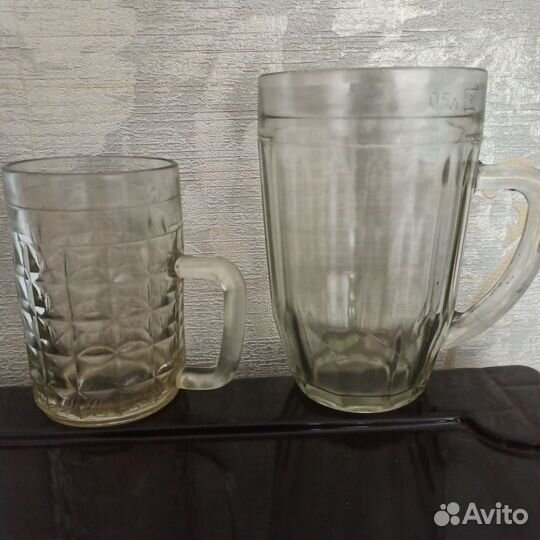 Кружка пивная 0.5л 72 г. и 0,25 л 83 г СССР