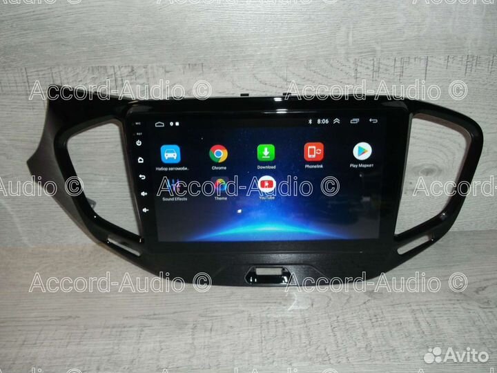 Магнитола 2DIN на Лада Веста Андроид GPS WiFi