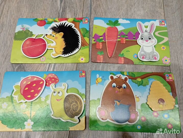 Пазлы, развивающие игры для малышей пакетом