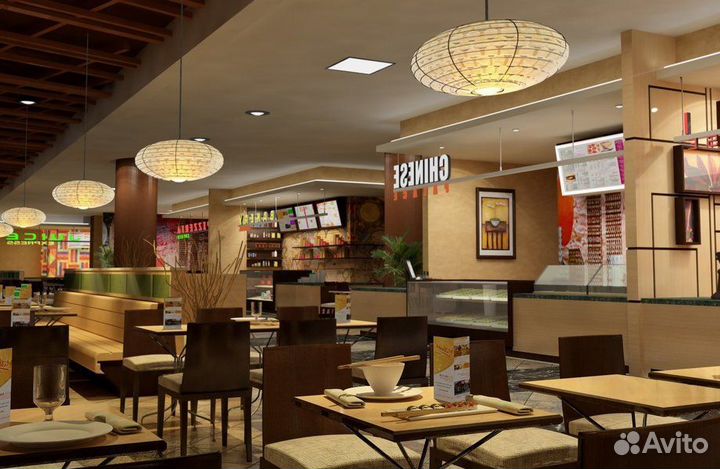 Кафе быстрого питания - бургерная в ТЦ