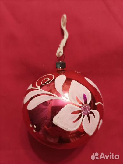 Елочные игрушки шары СССР, 2 шт. большой и средний