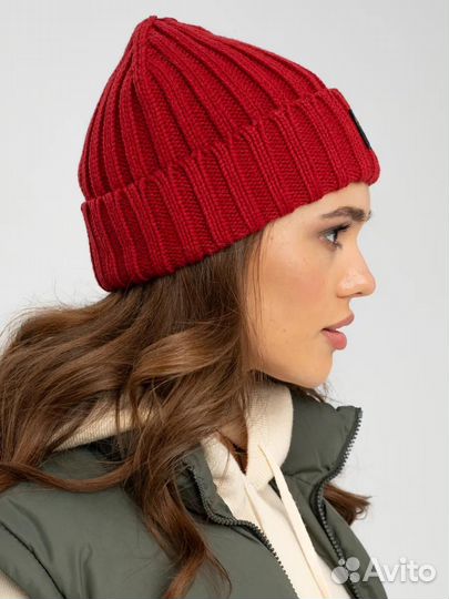 Шапка Paul Shark красная женская