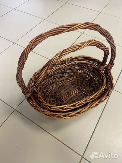 Набор корзин плетеных