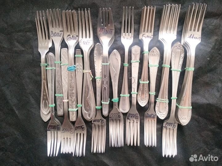 Вилки и ложки столовые, чайные СССР нержавейка