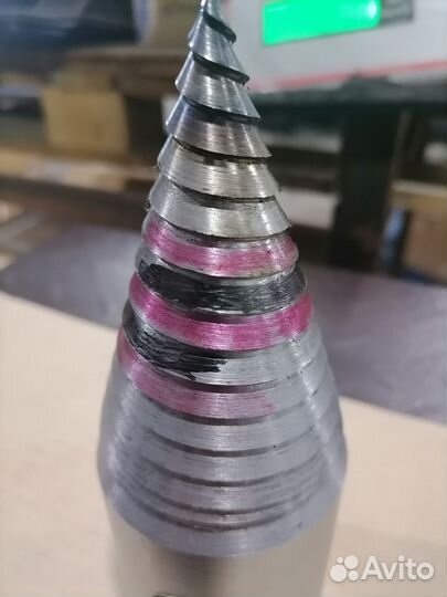 Винтовой дровокол с 2х заходной резьбой d- 72 мм