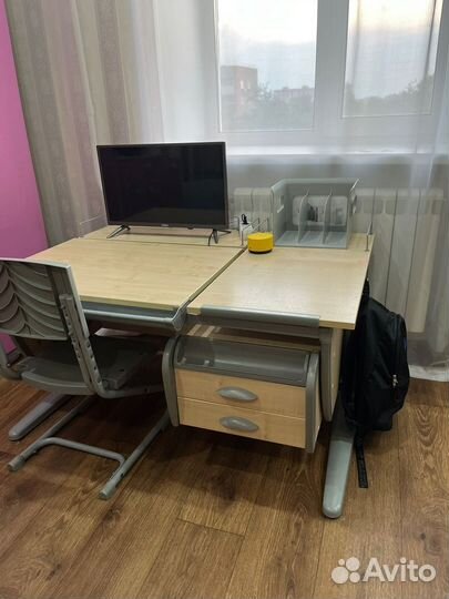 Детская растущая парта со стулом