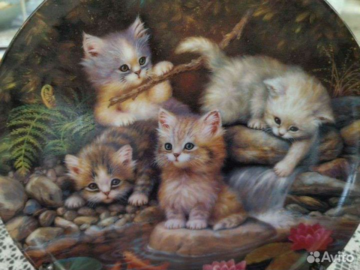 Винтаж: Весёлые тарелки с милыми котятами Kahla