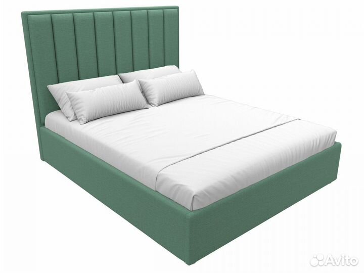 Кровать интерьерная Афродита 160, рогожка, амур зеленый