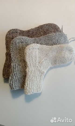 Носки детские ручной вязки шерстяные