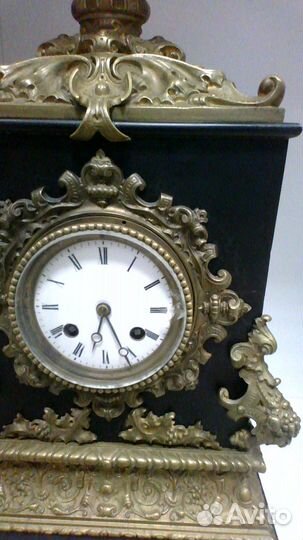 Часы антикварные,механические с боем,Франция.50см