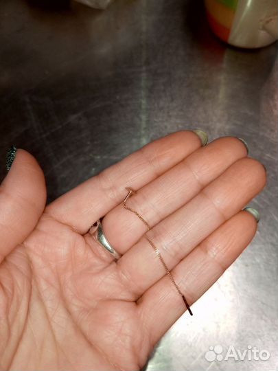 Золотые серьги 585