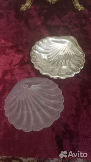 Икорница ракушка, винтаж, Европа