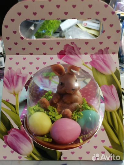 Пасхальный кролик из мыла ручной работы