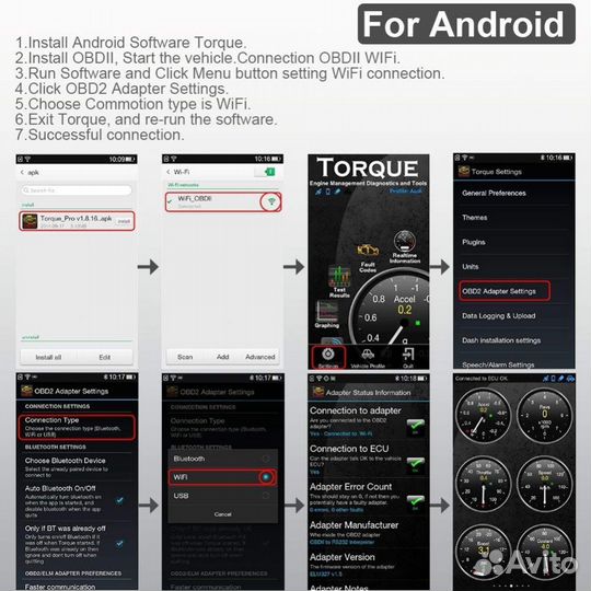 Автомобильный диагностический инструмент elm 327