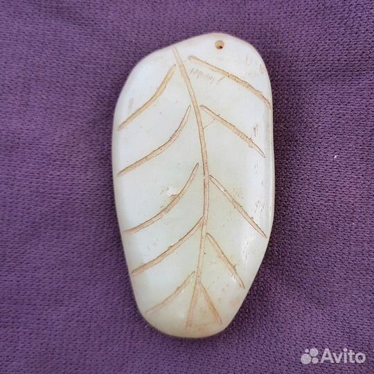 Нефрит. Китай. Рыбак. Подвеска