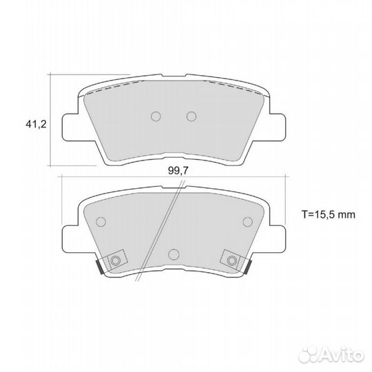 Колодки тормозные дисковые hola BD831