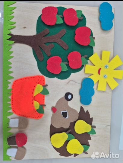 Детские развивающие игры на липучках