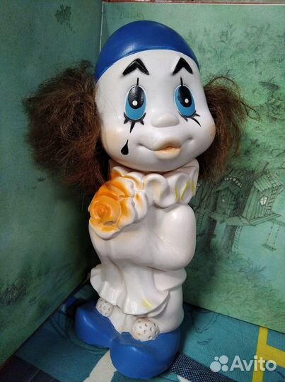 Редкий винтажный резиновый Пьеро дзи (Донецк)
