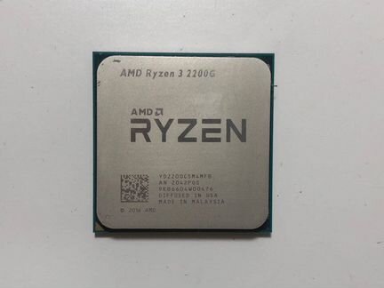 Процессор AMD Ryzen 3 2200G: 4 ядра, Vega 8