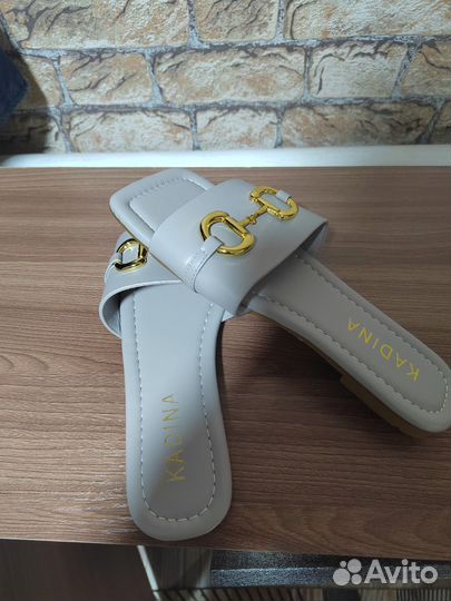 Шлепанцы женские размер 37 кожа