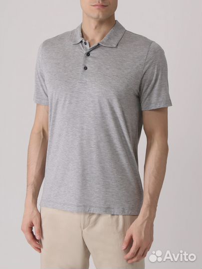 Поло однотонное Canali