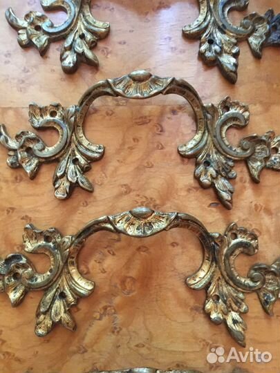 Старинные бронзовые ручки от мебели