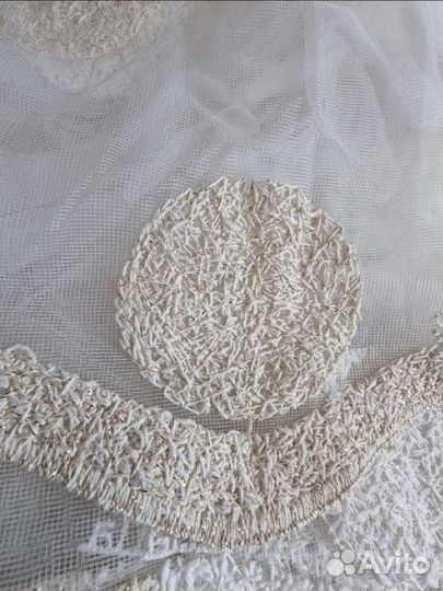 Готовый тюль 500*250 Шары, нежные