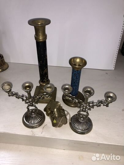 Старинные подсвечники И утварь. довоенное