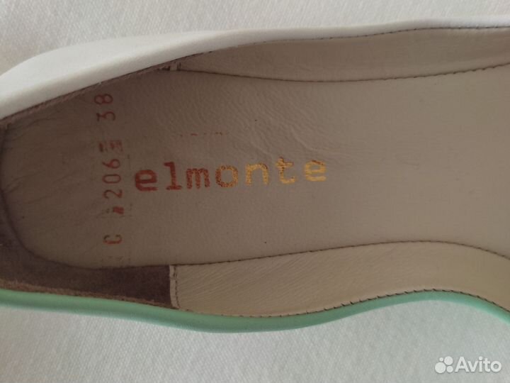 Балетки натуральная кожа 38