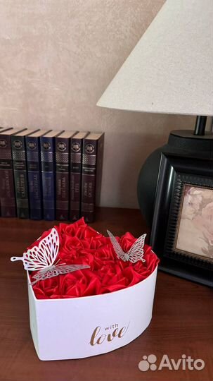 Букеты из атласной ленты на заказ