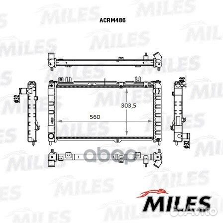 Радиатор ваз 2190 Гранта acrm486 Miles