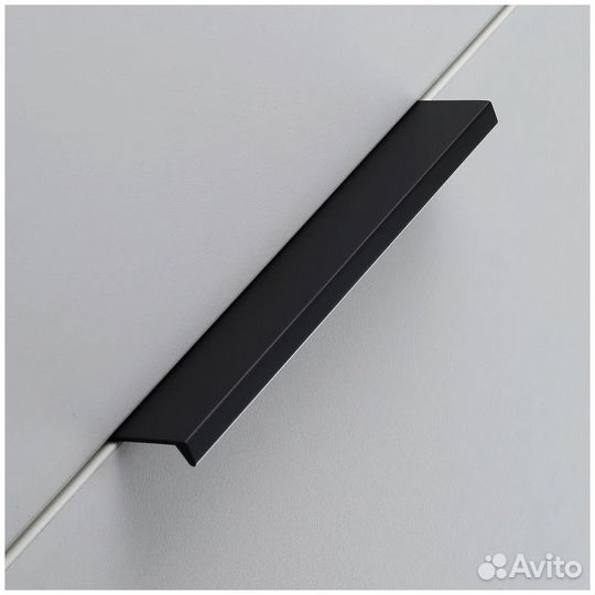 Мебельные ручки черные матовые 146мм,комплект 4 шт