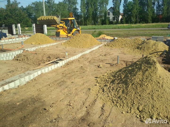 Фундаменты Отмостки Черновая стяжка пола