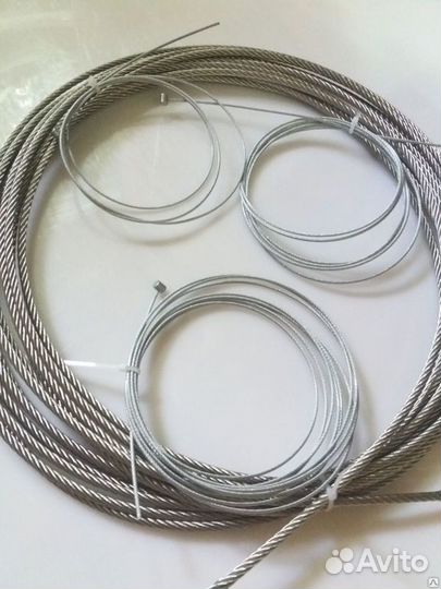 Трос нержавейка металл от 1 до 10 m