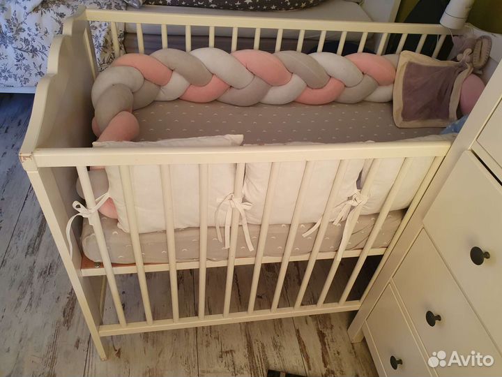 Детская кровать IKEA с матрасом