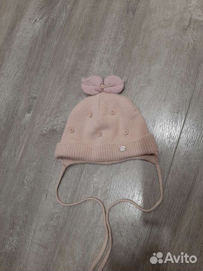 Шапка для девочки на весну 44-46