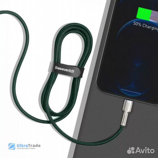 Кабель Xiaomi Baseus USB to iP 2.4A 1m Black