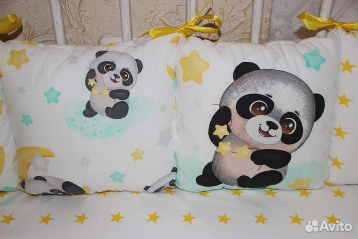 Бортики новые в детскую кроватку