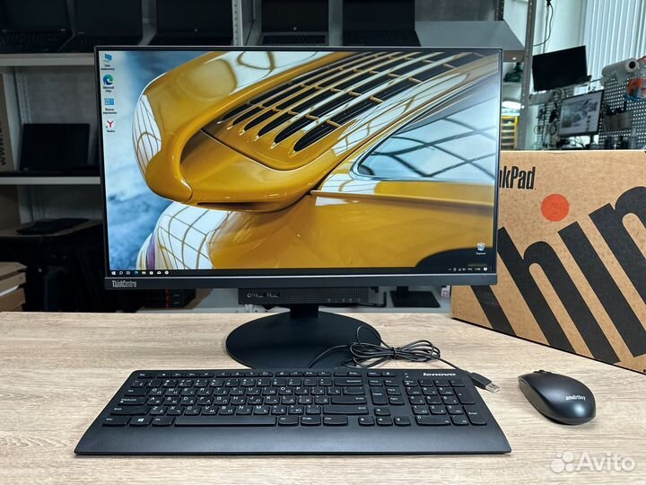 Моноблок Lenovo 24 i3-7100t/16Гб/SSD500Гб