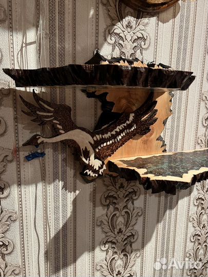 Полка настенная деревянная