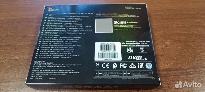 SSD диск Adata NVMe 1Tb