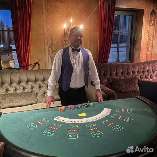 Крупье Покер Дилер Аренда Турнир Корпоратив