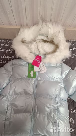 Пуховик для девочки 122 новый