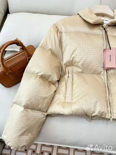 Женские пуховик MIU MIU pongé premium