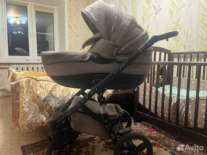 Коляска Рико бруно натурал 3в1