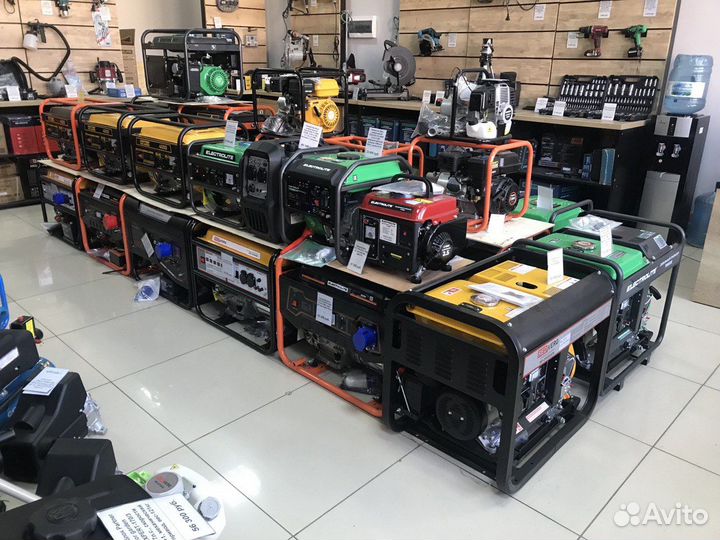 Генератор дизельный/бензиновый 0,7-7кВт (220В, 380