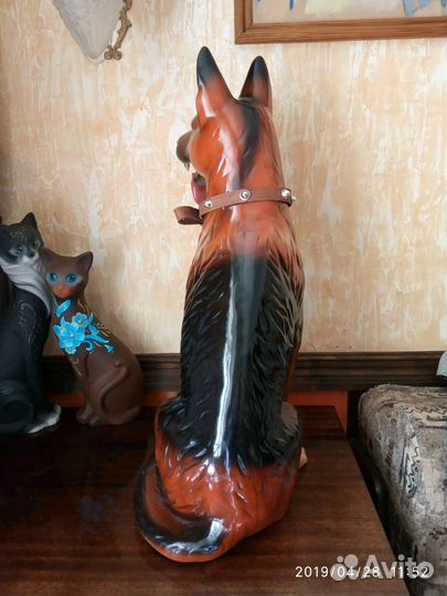 Собака, керамическика. Новая. 68 см