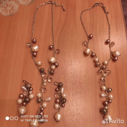Ожерелье и серьги